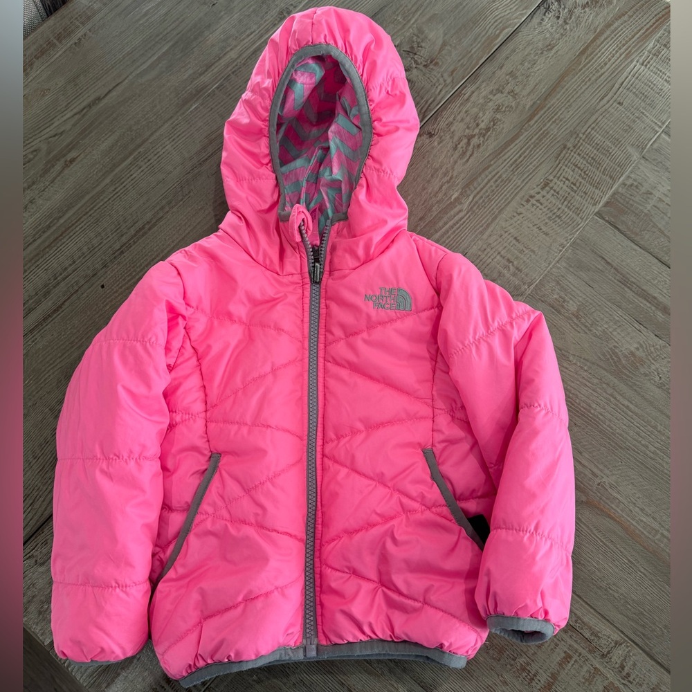 The north face toddler girls pink down winter snow jacket 2T